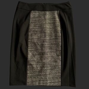 NWT Calvin Klein Black & Grey Pencil Skirt sz 4